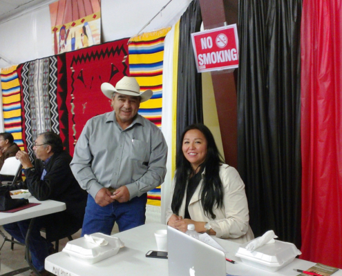 BFCC 2013 Wesley Provost and Angela Grier at the Blackfoot Confederacy Conference 2013.