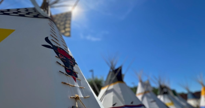 teepees at indian villlage calgary stampede park 2024