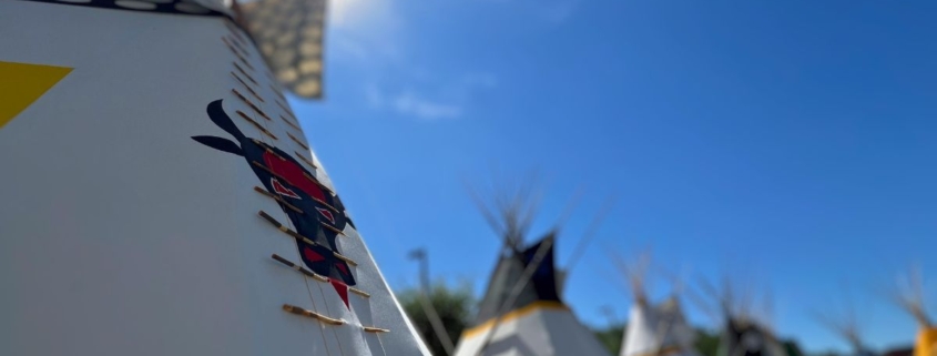 teepees at indian villlage calgary stampede park 2024